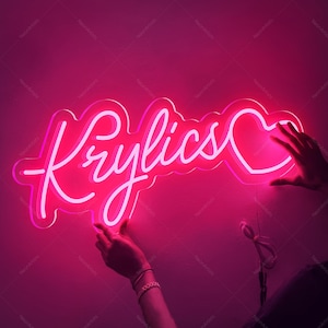 Custom Name Neon Sign For Kids, Neon Sign Bedroom Neon Sign,Children&#39;s Decor,Nursery DecorWall Decor,Neon Sign Custom,Kid Brithday Gifts