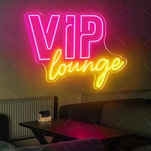 Letrero de neón para sala VIP/ Letrero de neón para club/ Letrero de neón para bar/ Letrero de neón personalizable/ Letrero de neón para restaurante/ Letrero de neón para pub/ Letrero de neón para salón de cócteles