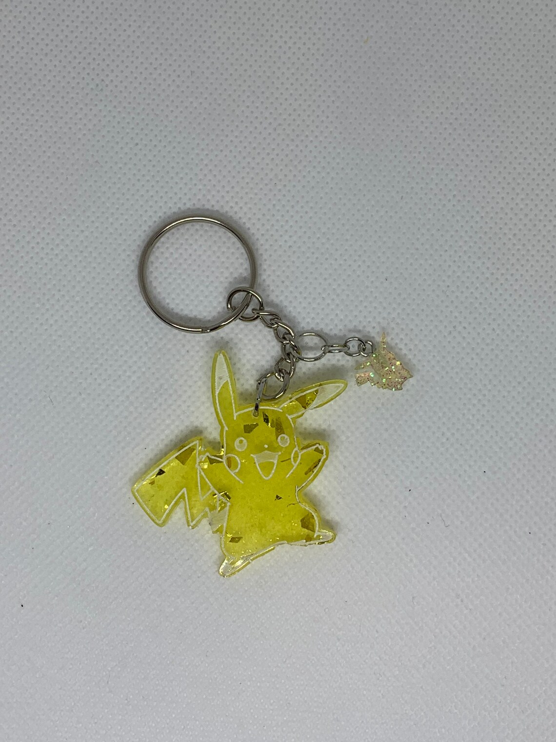 Keychain Pokémon with mini Pokémon resin handmade Etsy