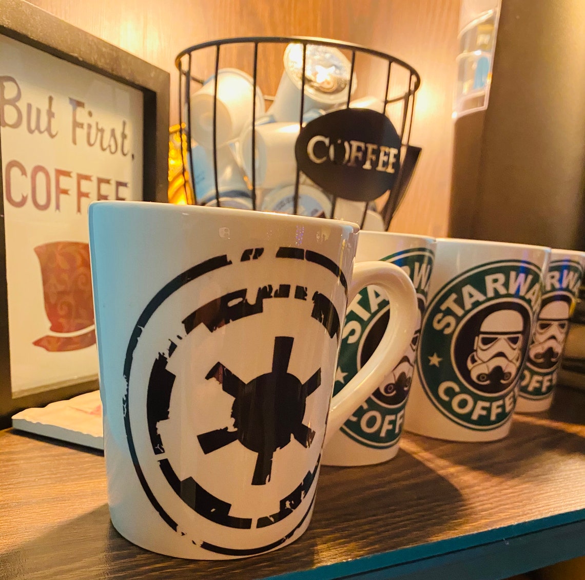 Star Wars Inspired Coffee 4 Mug Set A Etsy