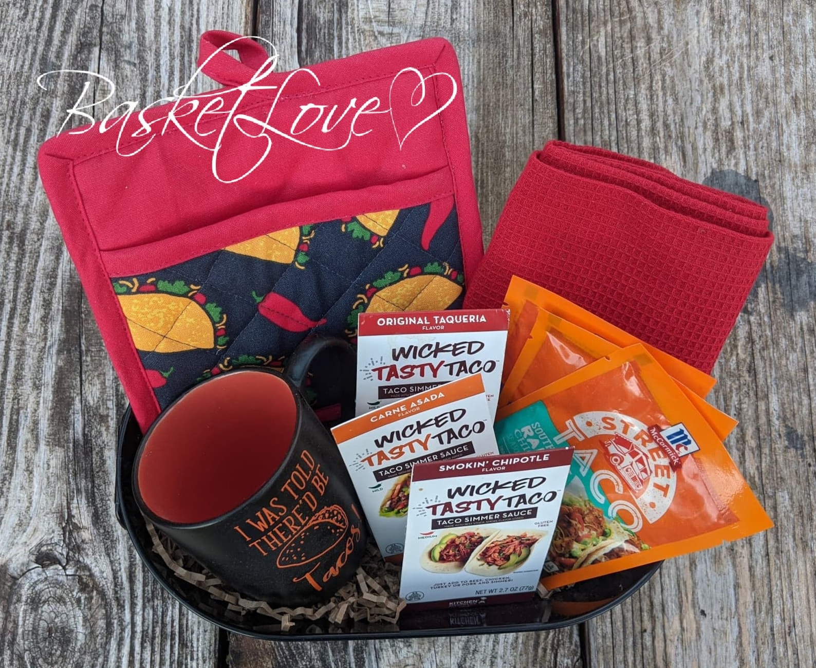 Men Taco Gift Basket/masculine Gift Set/practical Gift for Etsy