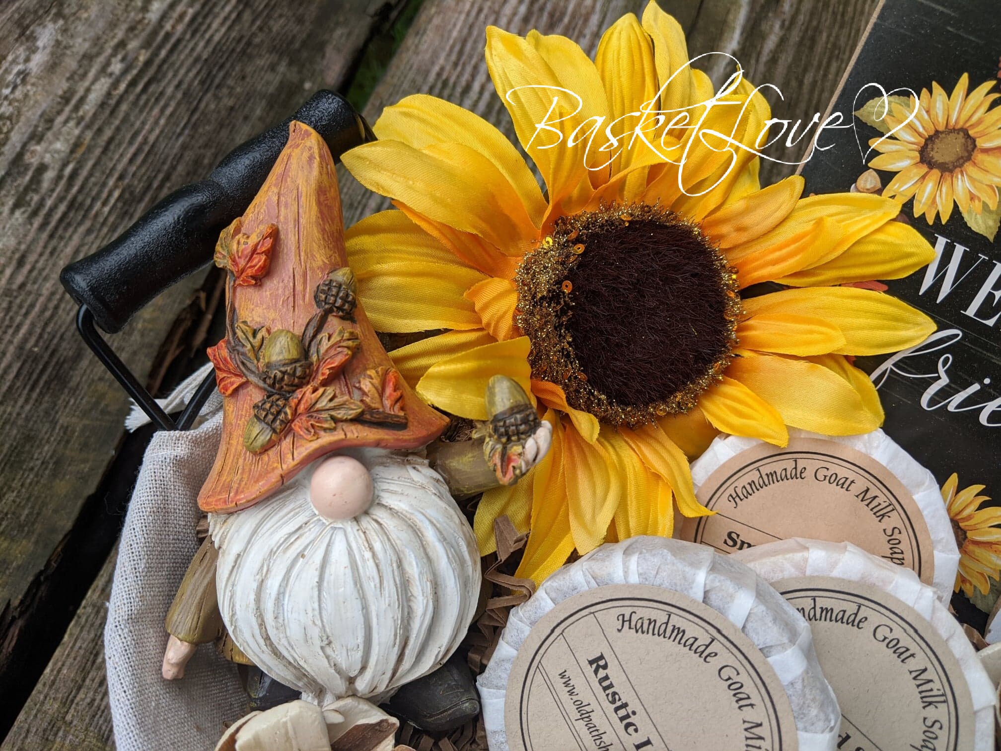 Fall Gift Basket/Large Sunflower Gift Basket/Housewarming Etsy
