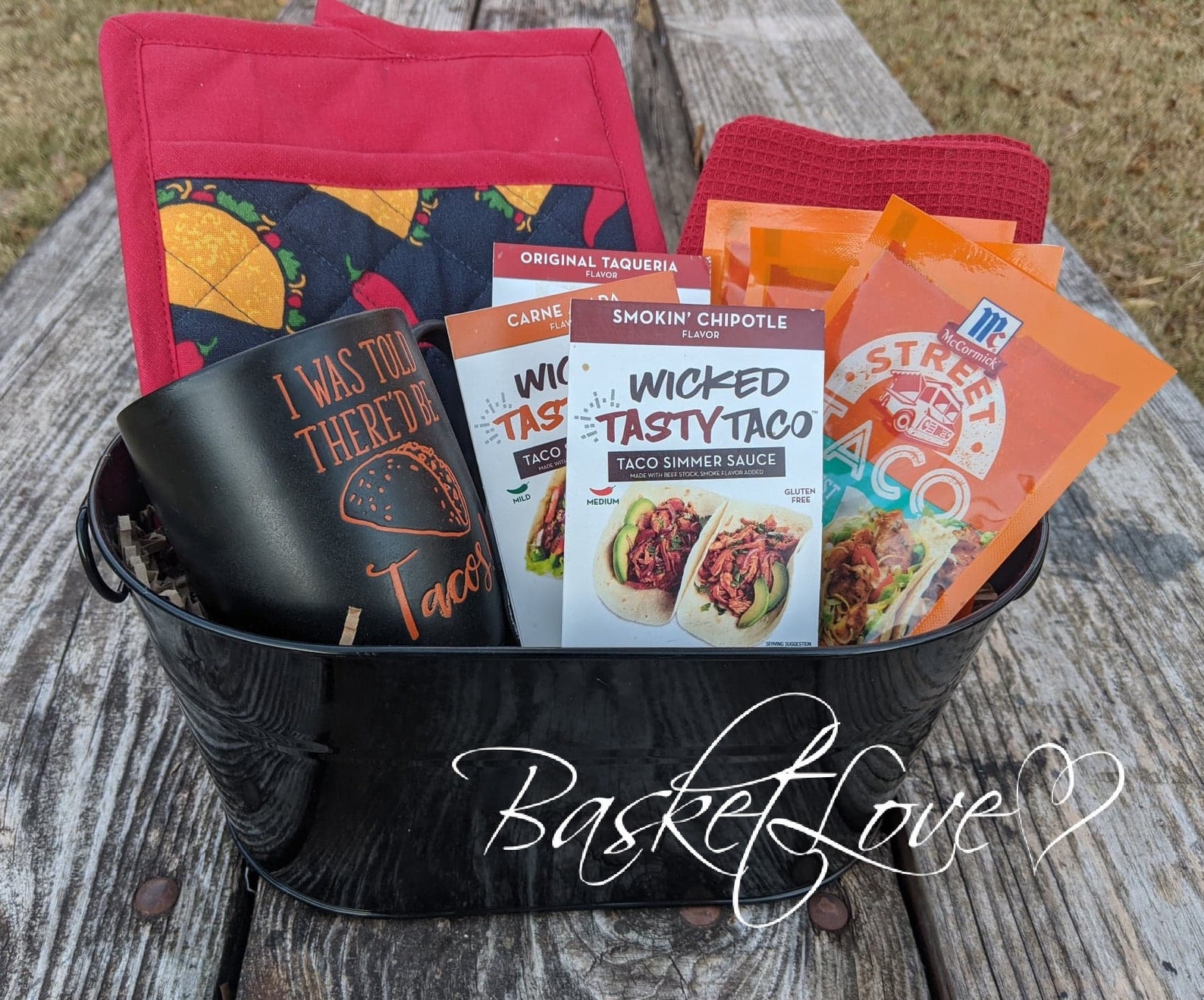 Men Taco Gift Basket/masculine Gift Set/practical Gift for Etsy