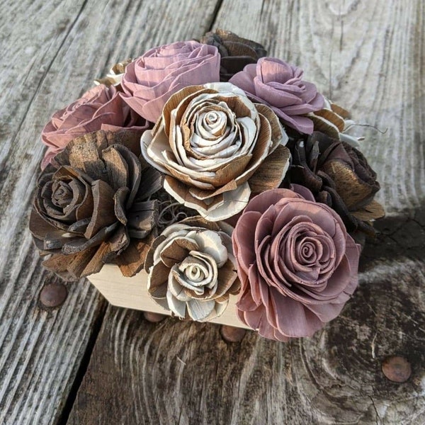 Balsa Wood Flower Etsy
