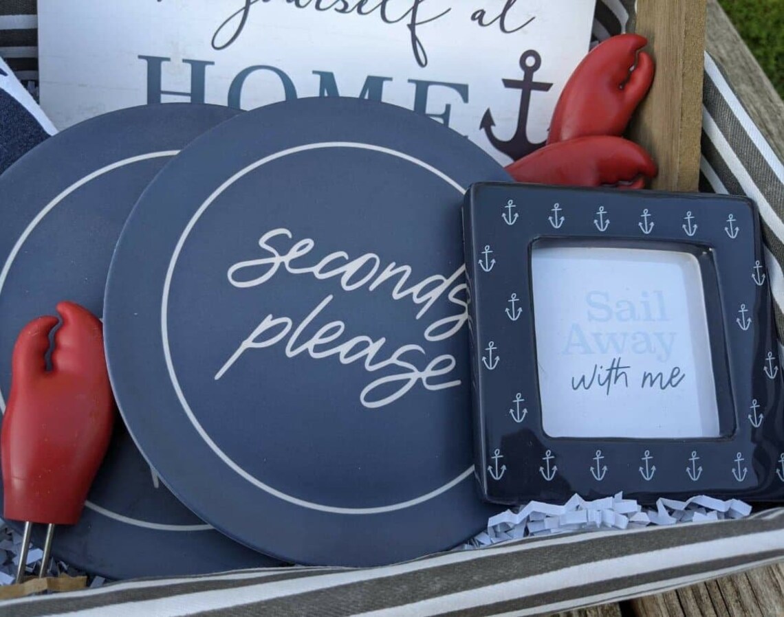 Beach Gift Basket/housewarming Nautical Theme Gift Basket/ Spa Etsy