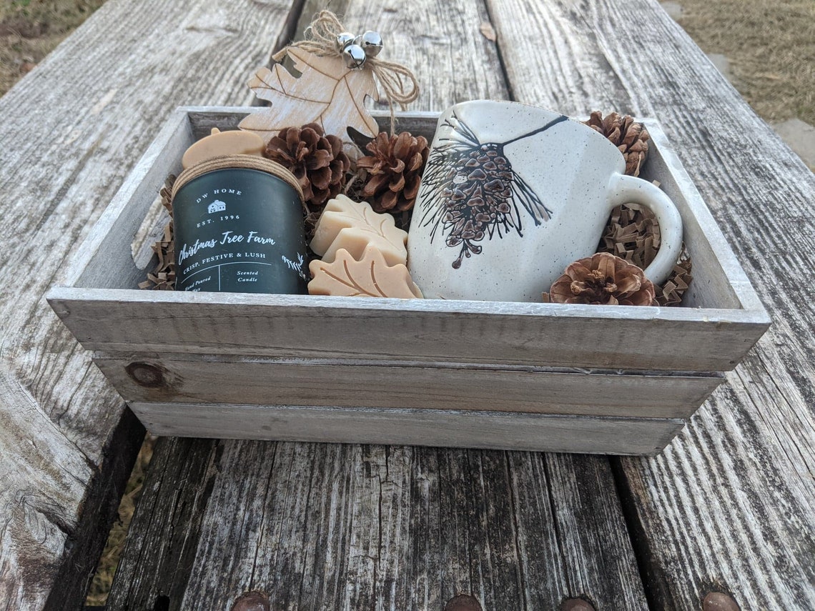 Winter Gift Basket/Cabin Gift Set/Winter Birthday/Pine Gift Etsy