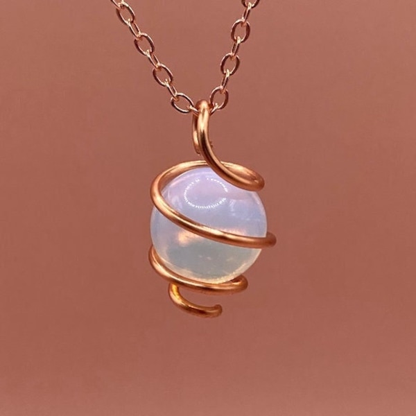 Opal Fidget Necklace 12mm