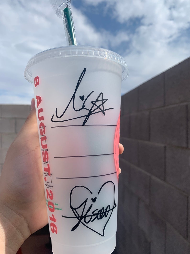 BLACKPINK signature Starbucks cup | Etsy