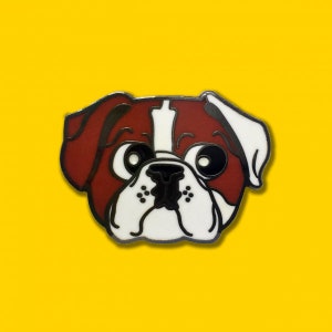 Amerikaanse Bulldog Hard Email Pin | Emaille pins | Regenboogspelden | Leuke pins | Cartoon Pins | Dierenspelden | Voor hondenliefhebbers | Pug Emaille pinnen