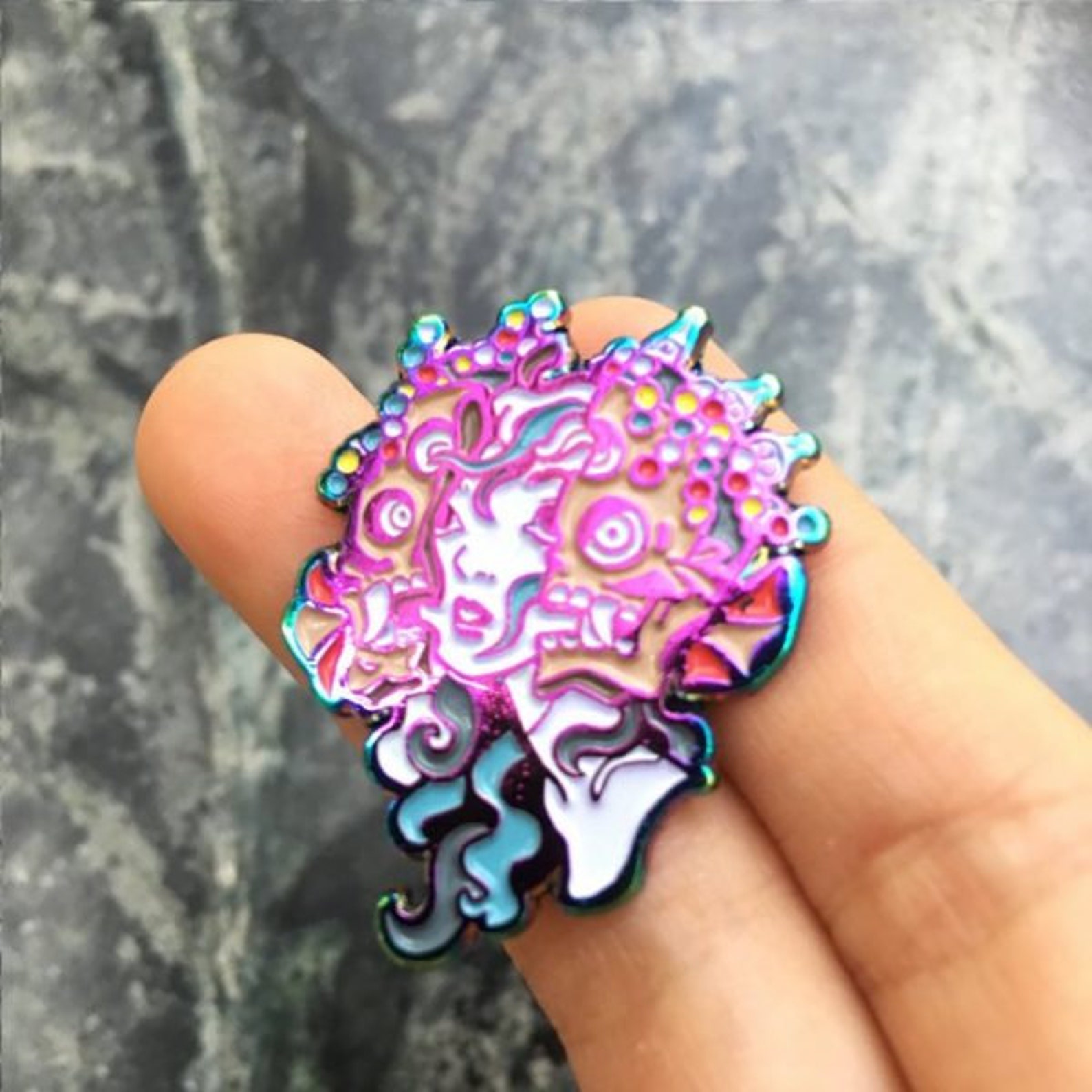 Mermaid Pin Mermaid Pins Colorful Mermaid Pins Rainbow Etsy