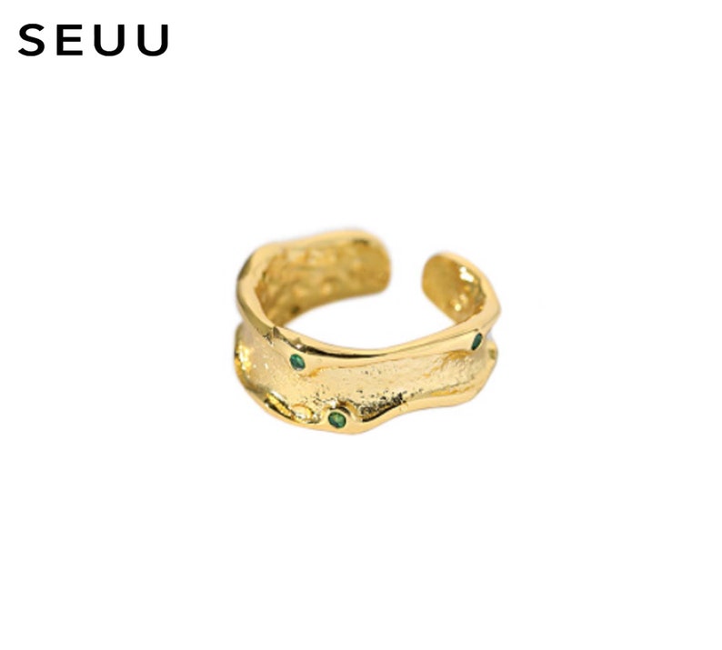 Fashion Ring Textured Ring Jewelry Rings Minimalist ring Irregular Ring Zircon ring Luxury Zircon ring Statement Rings