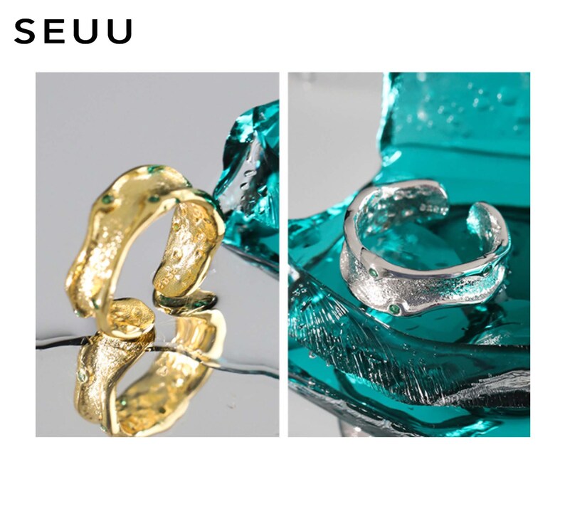 Fashion Ring Textured Ring Jewelry Rings Minimalist ring Irregular Ring Zircon ring Luxury Zircon ring Statement Rings