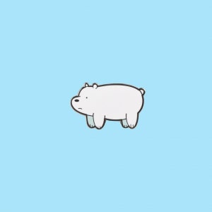IJsbeer - We Bare Bears harde emaille pin | Emaille pinnen | Regenboogpinnen | Leuke pinnen | Cartoonpinnen | Dierenpin | Anime-pin | Grizz | Pan Pan
