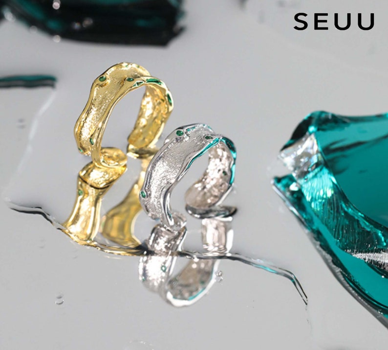 Fashion Ring Textured Ring Jewelry Rings Minimalist ring Irregular Ring Zircon ring Luxury Zircon ring Statement Rings