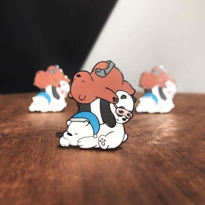 Wij Blote Beren Slapen Hard Emaille Pin | Emaille Pins | Regenboog Pins | Leuke Pins | Cartoon Pins | Dierenspelden | Voor dierenliefhebbers | Anime Pin