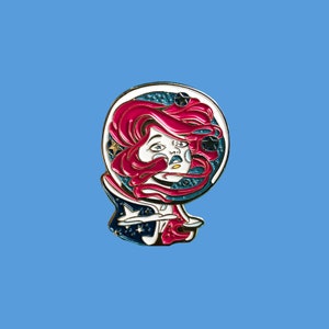 Chloe Galaxy Soft Enamel Pin | Enamel Pins | Rainbow Badges | Alloy Pins | Cute Pins | Glitter | Mystical Pins | Space-Themed Badges