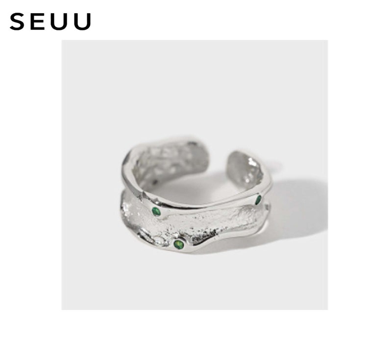 Fashion Ring Textured Ring Jewelry Rings Minimalist ring Irregular Ring Zircon ring Luxury Zircon ring Statement Rings