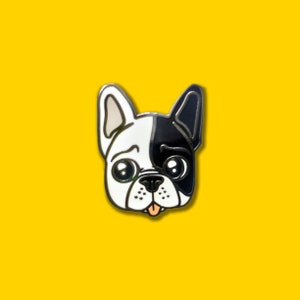 French Bulldog Hard Enamel Pin | Enamel Pins | Rainbow Pins | Cute Pins | Cartoon Pins | Animal Pins | For Dog Lovers | Kawaii Dog Pins
