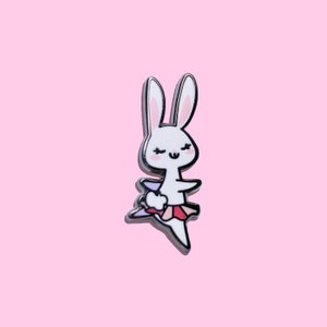Ballerina Konijn Hard Email Pin | Emaille pinnen | Regenboogspelden | Leuke pins | Cartoon speldenprikjes | Dierenspelden | Voor dierenliefhebbers | Bunny pinnen