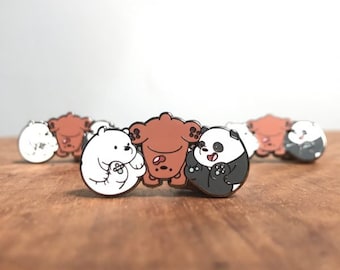 We Bare Bears Enamel Pin | We Bare Bears Badges | We Bare Bears Pin | Bear Pin | We Bare Bears Pins | We Bare Bears Badges | Cartoon Network