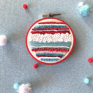 Embroidered Christmas Ornament
