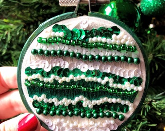 Embroidered Christmas Ornament