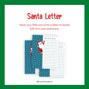 Santa Letter Printable Stationary, Dear Santa, Xmas Fun, Kids Activities