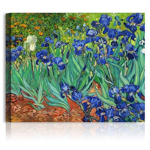 Irises by Vincent Van Gogh. The World Classic Art Reproductions, Giclee Canvas Prints Wall Art for Home Decor