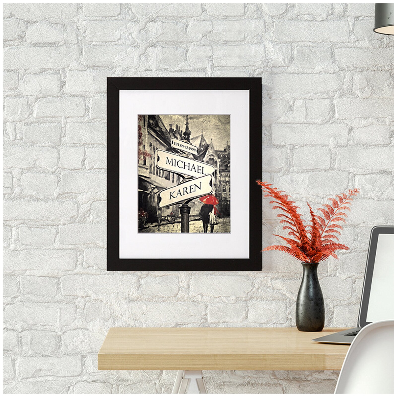 Couples Street Signs Personalized Picture Prints Etsy
