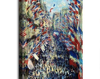 クロード・モネ、「Rue Saint-Denis Festivities on File:Monet - Die Rue Saint Denis - Fest des 30 Juni 1878.jpg