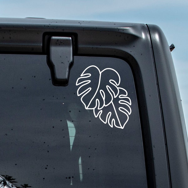 Monstera Sticker | Leaf Outline Decal