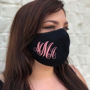 Personalized Monogram Face Mask