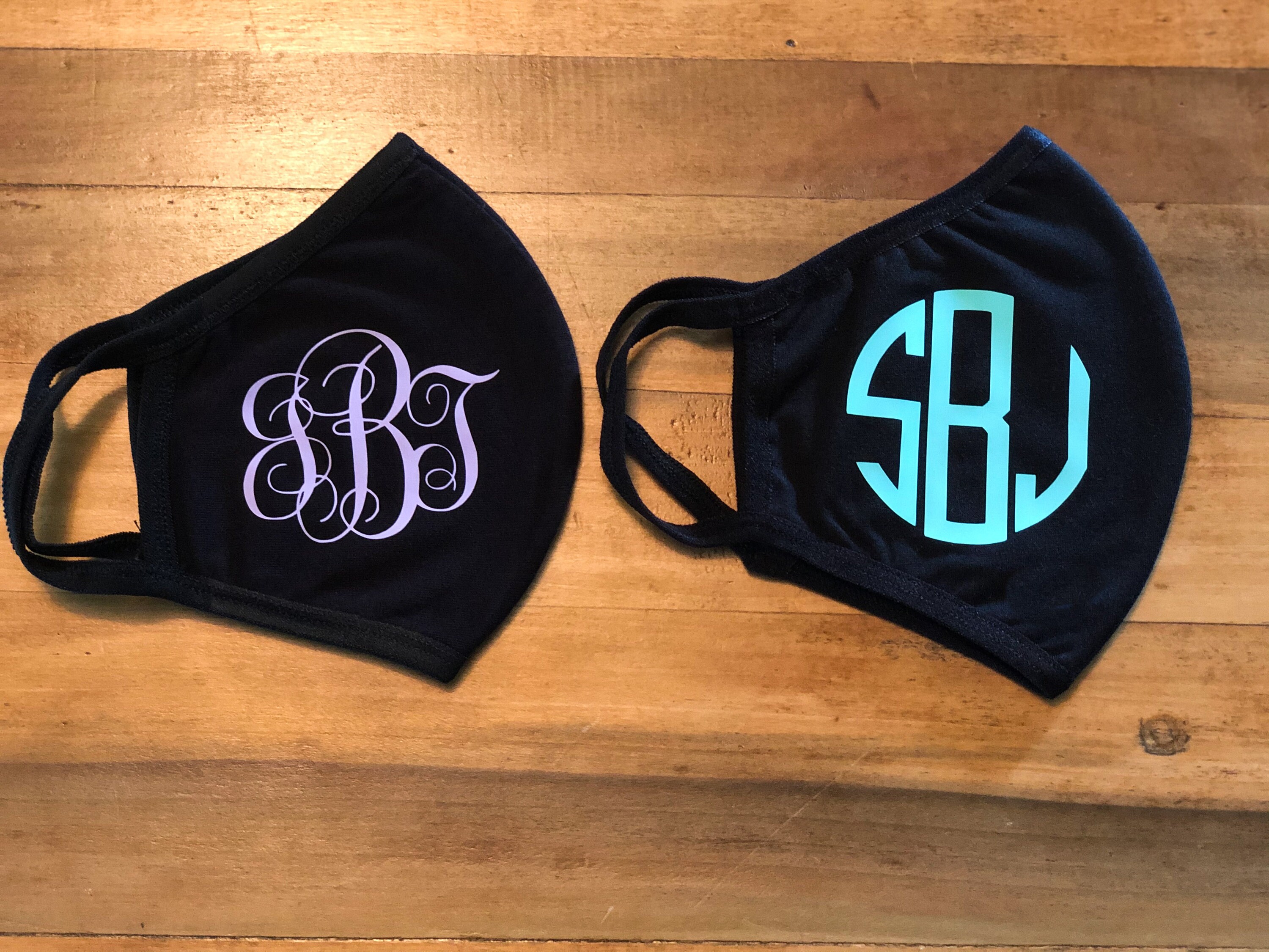 Personalized Monogram Face Mask - Etsy