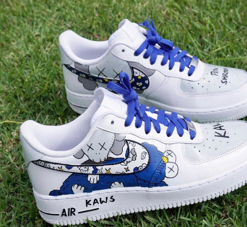 KAWS x AF1 hand-painted custom | Etsy