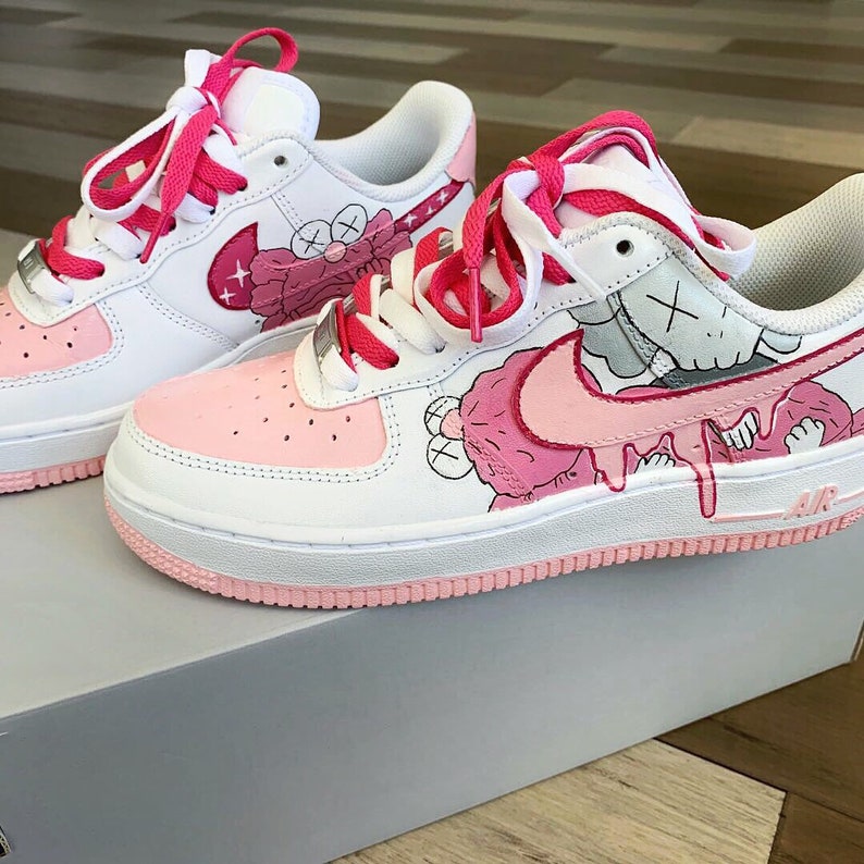 KAWS x AF1 hand-painted custom | Etsy