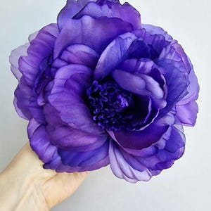 Unique rose brooch, Custom color fabric flower brooch, handmade floral accessories for dress, elegant gift for her, romantic outfit pin