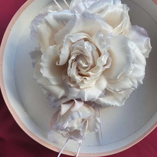 Silk Flower Brooch Etsy