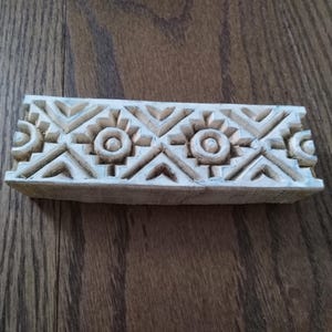 BLOK DO DRUKOWANIA 1 sztuka | Blok/stempel rzeźbiony ręcznie z drewna, stempel ceramiczny, stempel tekstylny, stempel do tkanin rzeźbiony w drewnie 15 cm X 6 cm