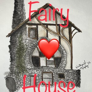 Fairy Cottage Watercolor
