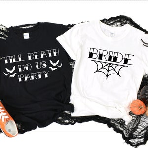 Halloween Bachelorette Party Shirts | Bachelorette Party T-shirts | Halloween Wedding | Bridesmaid Gifts