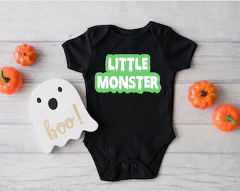 Little Monster Onesie | Unisex Baby Outfit | Goth Baby Clothes | Punk Baby Clothes | Halloween Baby | Halloween Baby Gift