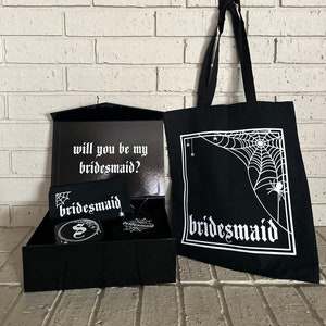 Bridesmaid Proposal Box | Halloween Bridal Party Gift | Halloween Wedding | Bridal Party Gifts | Spooky Wedding | Custom Bridal Box
