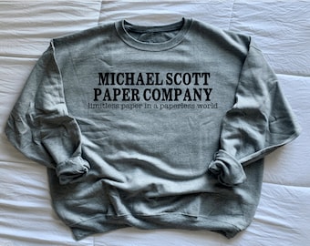 Paper Company Sweater, The Office Sweater, Michael Scott Crewneck, Cozy Sweater