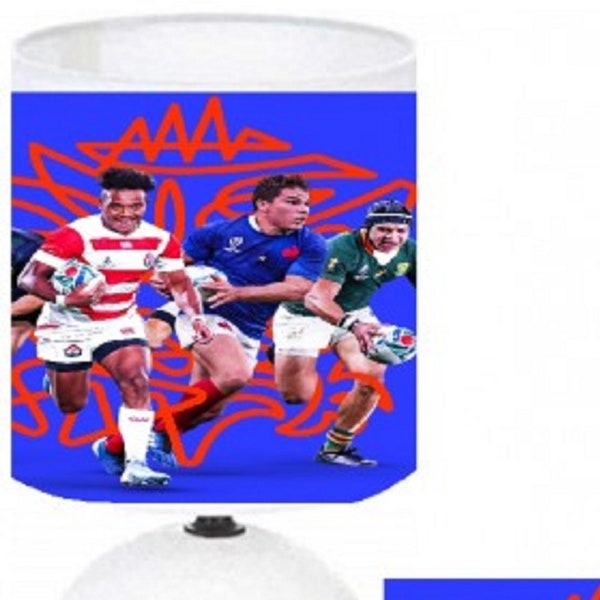 Lampe de chevet Rugby Coupe du monde 2023 - Création Louprotoys.