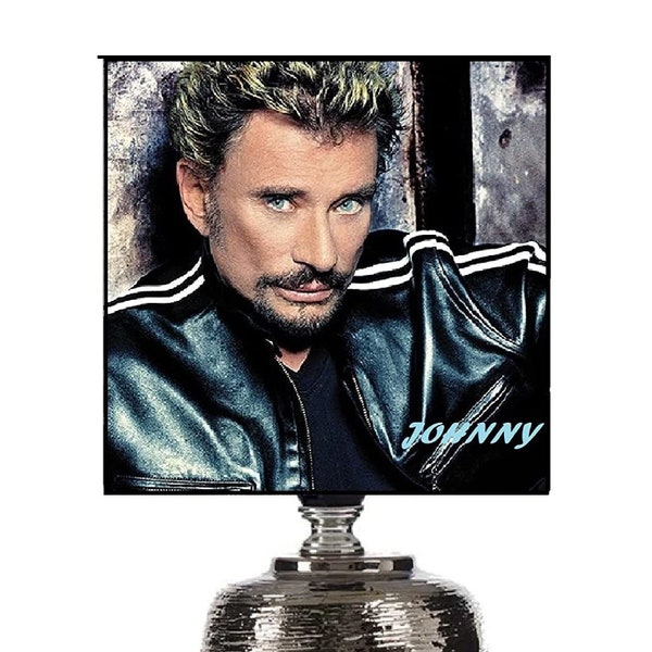 Lampe de chevet Johnny Hallyday l'histoire continue (Argenté noir)