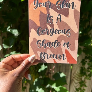 Nuance de brun //Carte pour un ami // amitié // jolies cartes