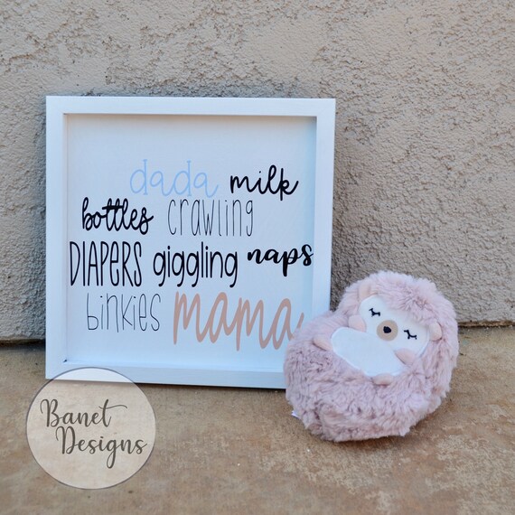 Download Baby Words Svg Cricut Svg Silhouette Svg Cut File Baby Cut Etsy