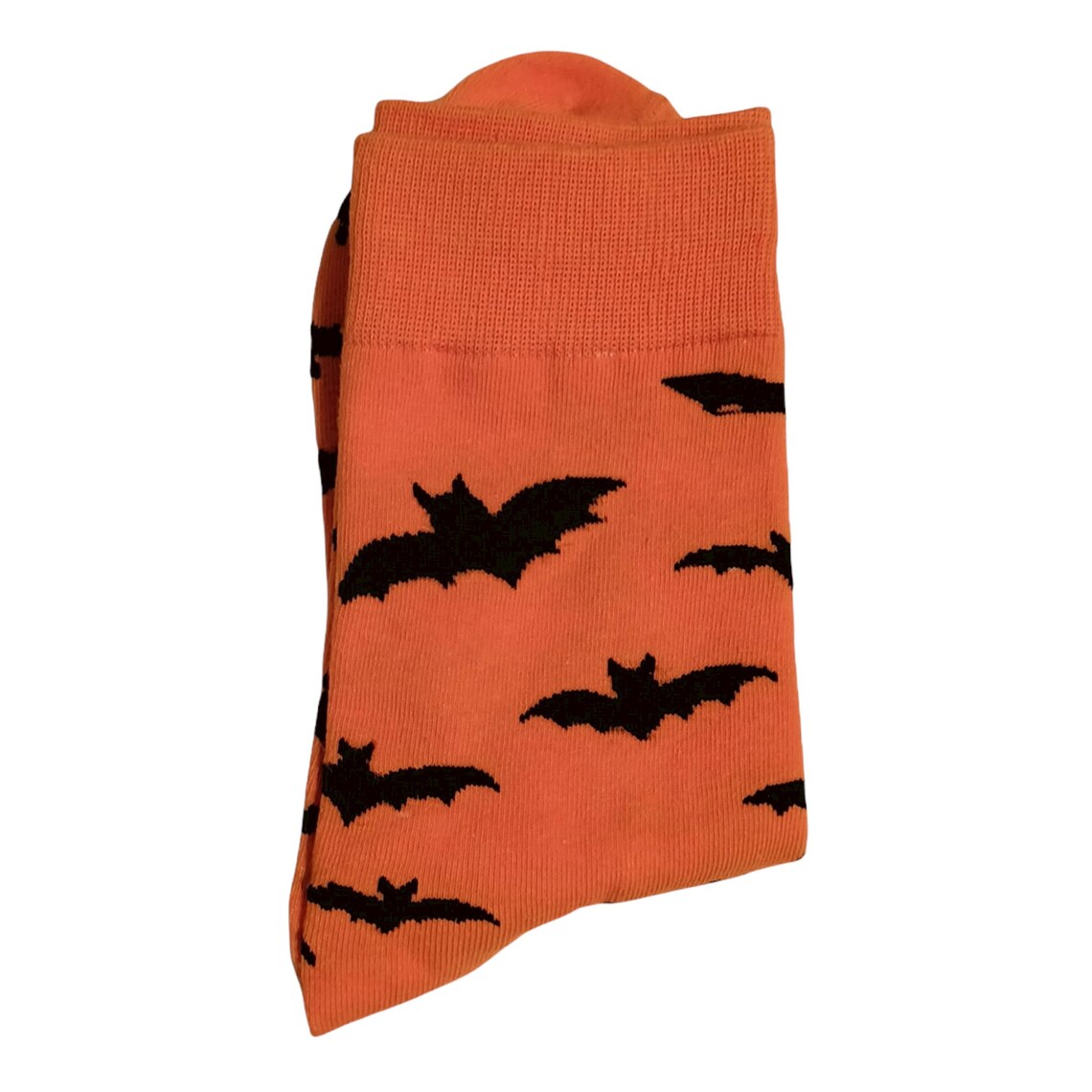 Halloween Socks With Bat Crew Cotton Socks for Women Bat Etsy