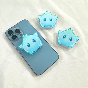 Blue Cute Star Phone Grip | Video Game Phone Grip | Kawaii Phone Grip