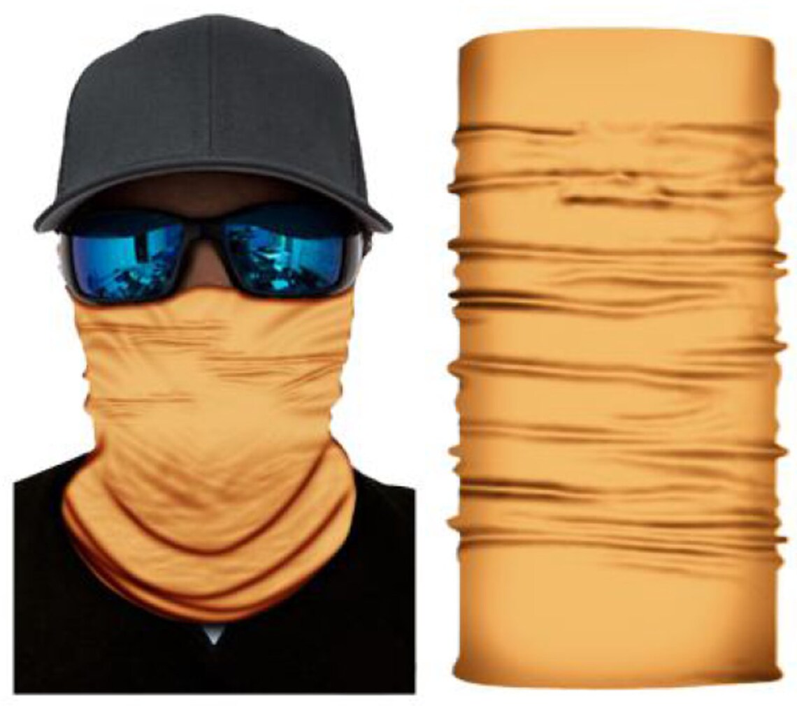 ORANGE Balaclava Cycling Neck Gaiter Snood Face Mask Etsy